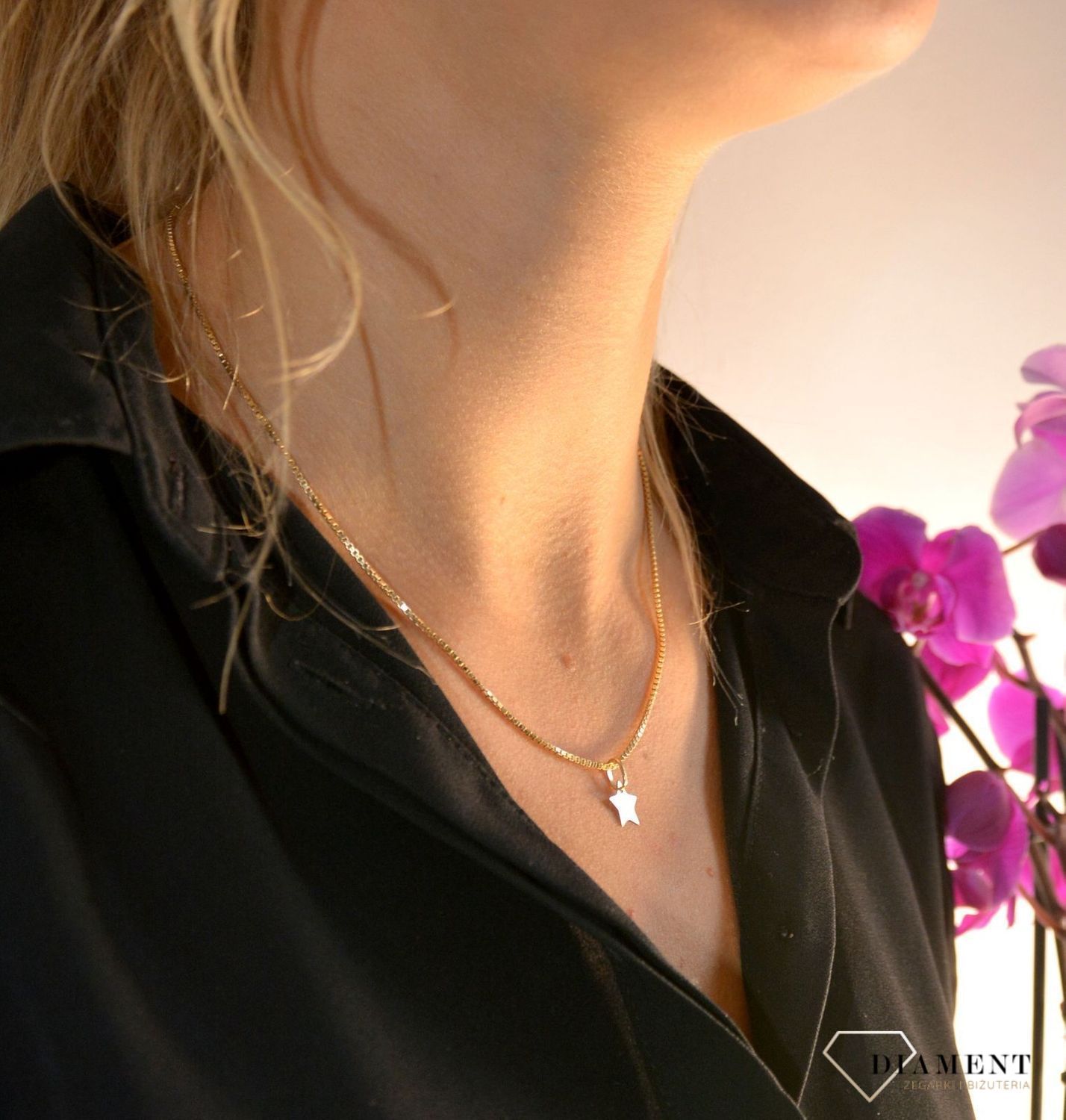 Złoty łańcuszek 585 kostka 1,5 mm DIA-LAN-1157-585 1,5mm.jpg